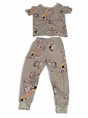 Disney Gray Dalmatian Print Kids Pajama Set